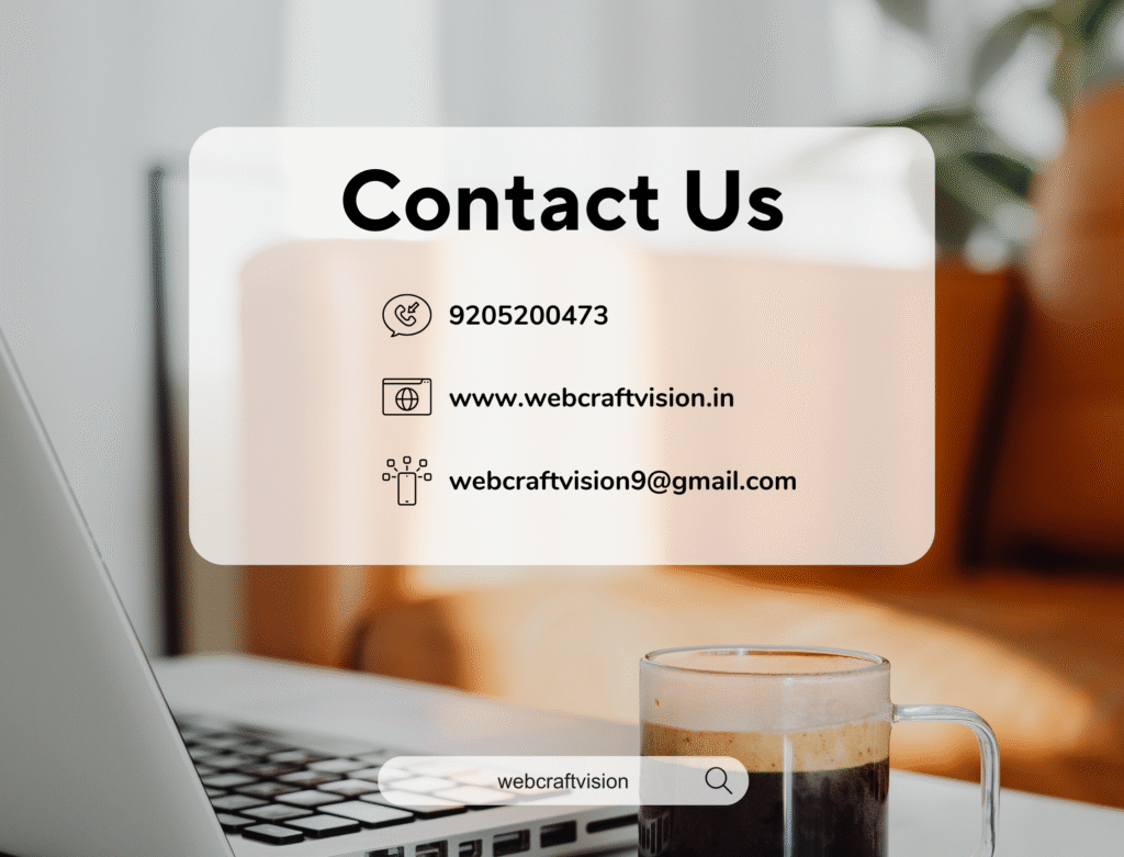 contact webcraft vision
